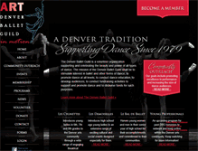 Tablet Screenshot of denverballetguild.org